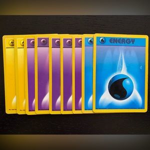 Set of 9 Pokemon Energy Cards